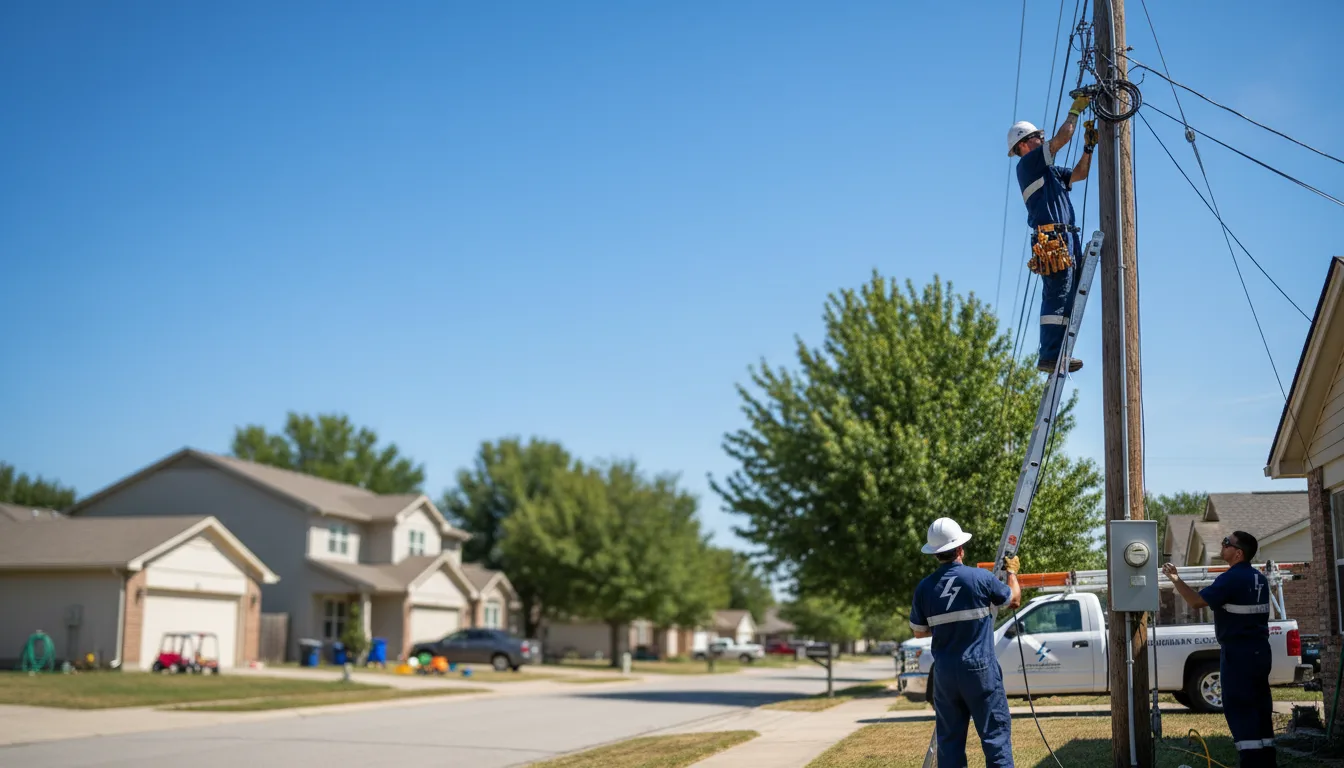 Residential electrician providing installation services in Kirkman, IA